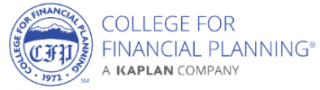 College for Financial Planning® - a Kaplan Company Logo